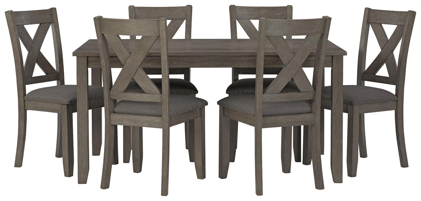 Caitbrook Dining Table and Chairs (Set of 7) - Casa Morelos / Coahuila Furniture (Oklahoma City, OK)