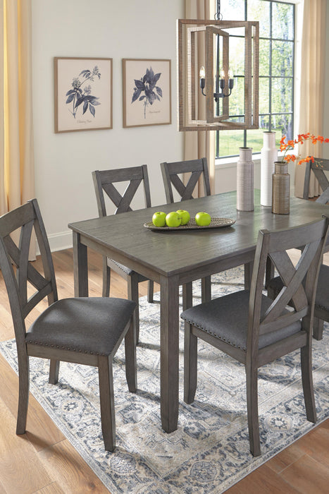 Caitbrook Dining Table and Chairs (Set of 7) - Casa Morelos / Coahuila Furniture (Oklahoma City, OK)