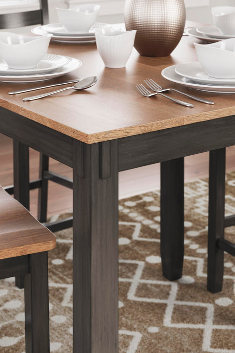 Gesthaven Counter Height Dining Table and 4 Barstools (Set of 5) - Casa Morelos / Coahuila Furniture (Oklahoma City, OK)