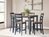 Gesthaven Counter Height Dining Table and 4 Barstools (Set of 5) - Casa Morelos / Coahuila Furniture (Oklahoma City, OK)