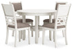 Erinberg Dining Table and 4 Chairs (Set of 5) - Casa Morelos / Coahuila Furniture (Oklahoma City, OK)