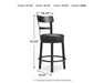 Valebeck Counter Height Bar Stool - Casa Morelos / Coahuila Furniture (Oklahoma City, OK)