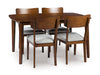 Tameride Dining Table and 4 Chairs (Set of 5) - Casa Morelos / Coahuila Furniture (Oklahoma City, OK)