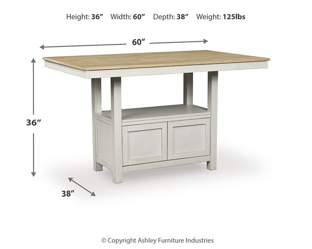 Purlaney Counter Height Dining Table - Casa Morelos / Coahuila Furniture (Oklahoma City, OK)