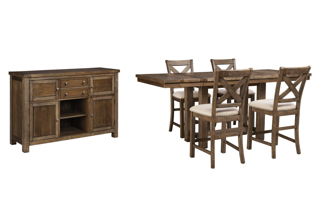 Moriville Counter Height Dining Set - Casa Morelos / Coahuila Furniture (Oklahoma City, OK)