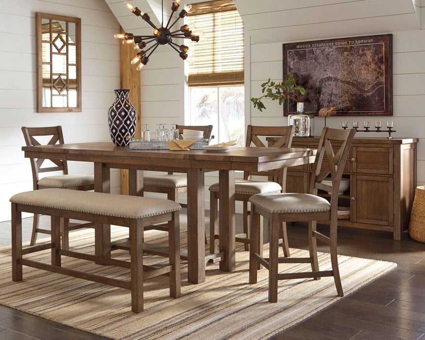 Moriville Counter Height Dining Set - Casa Morelos / Coahuila Furniture (Oklahoma City, OK)