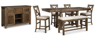 Moriville Counter Height Dining Set - Casa Morelos / Coahuila Furniture (Oklahoma City, OK)