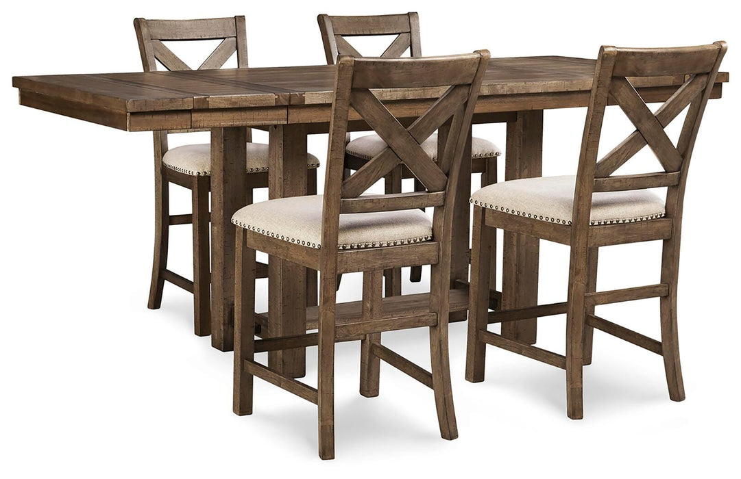 Moriville Counter Height Dining Set - Casa Morelos / Coahuila Furniture (Oklahoma City, OK)