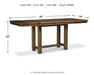 Moriville Counter Height Dining Set - Casa Morelos / Coahuila Furniture (Oklahoma City, OK)
