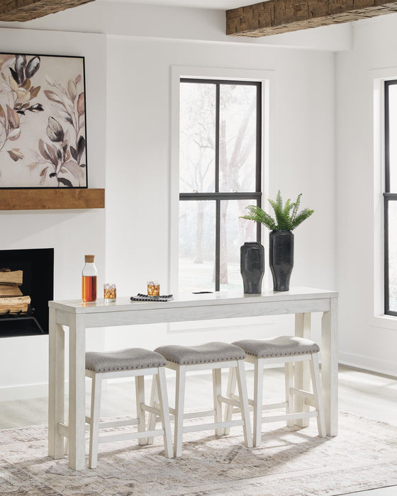 Robbinsdale Counter Height Dining Table and 3 Barstools Set - Casa Morelos / Coahuila Furniture (Oklahoma City, OK)
