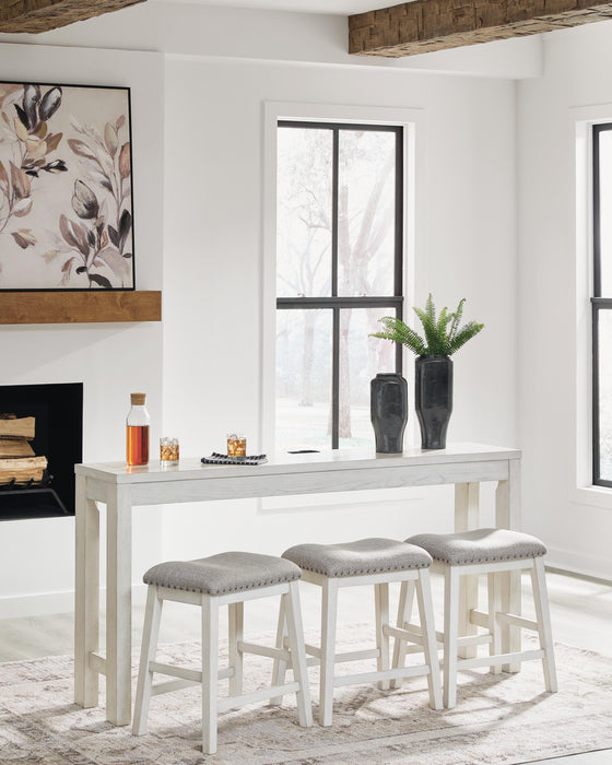 Robbinsdale Counter Height Dining Table and 3 Barstools Set - Casa Morelos / Coahuila Furniture (Oklahoma City, OK)