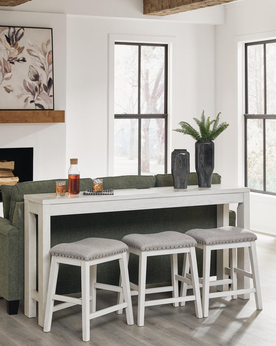 Robbinsdale Counter Height Dining Table and 3 Barstools Set - Casa Morelos / Coahuila Furniture (Oklahoma City, OK)