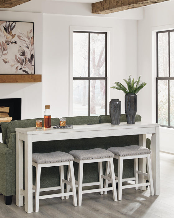 Robbinsdale Counter Height Dining Table and 3 Barstools Set - Casa Morelos / Coahuila Furniture (Oklahoma City, OK)