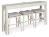Robbinsdale Counter Height Dining Table and 3 Barstools Set - Casa Morelos / Coahuila Furniture (Oklahoma City, OK)