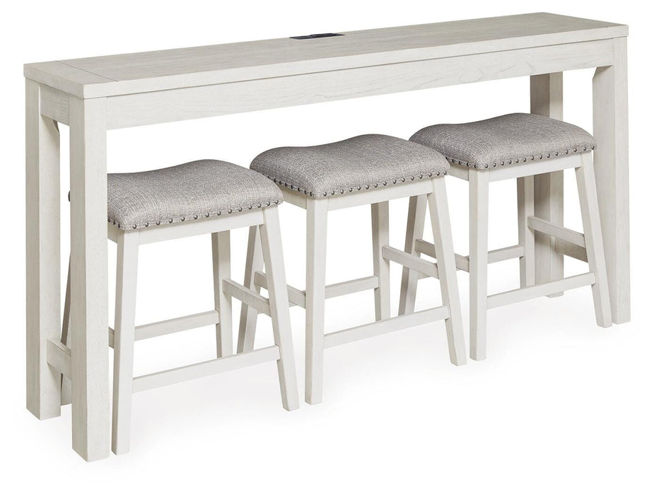 Robbinsdale Counter Height Dining Table and 3 Barstools Set - Casa Morelos / Coahuila Furniture (Oklahoma City, OK)