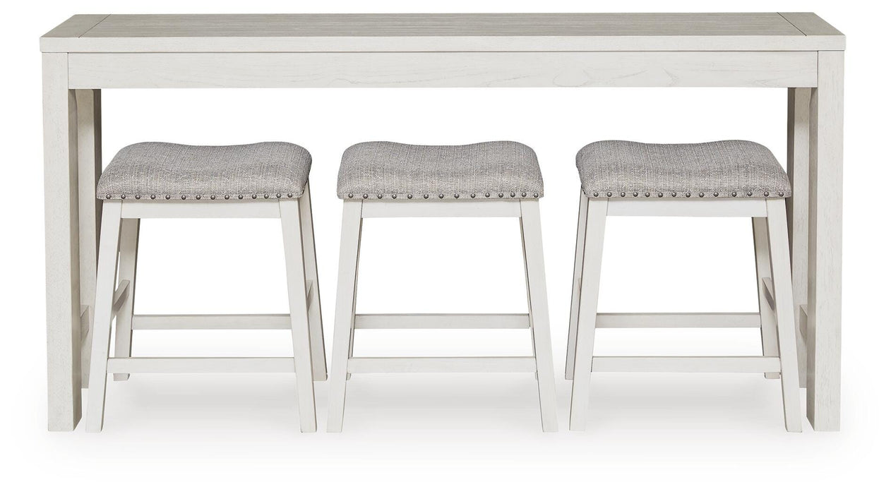 Robbinsdale Counter Height Dining Table and 3 Barstools Set - Casa Morelos / Coahuila Furniture (Oklahoma City, OK)