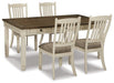 Bolanburg Dining Set - Casa Morelos / Coahuila Furniture (Oklahoma City, OK)