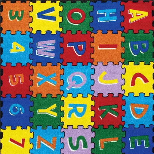 Abbey Alphabet/Multi 4' 9" X 6' 9" Area Rug - Casa Morelos / Coahuila Furniture (Oklahoma City, OK)