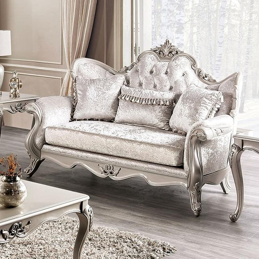 Acapulco White & Espresso Loveseat - Casa Morelos / Coahuila Furniture (Oklahoma City, OK)