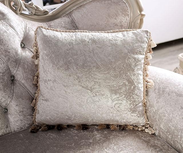Acapulco White & Espresso Sofa - Casa Morelos / Coahuila Furniture (Oklahoma City, OK)