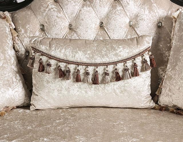 Acapulco White & Espresso Sofa - Casa Morelos / Coahuila Furniture (Oklahoma City, OK)