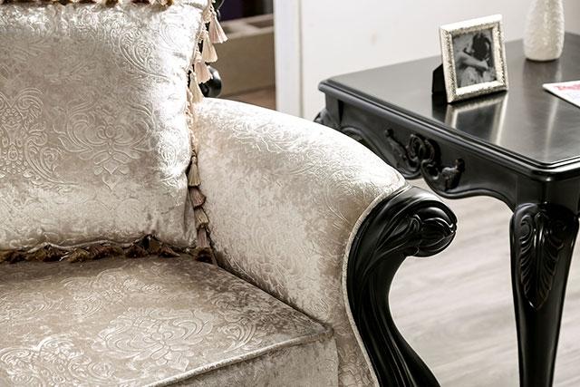 Acapulco White & Espresso Sofa - Casa Morelos / Coahuila Furniture (Oklahoma City, OK)