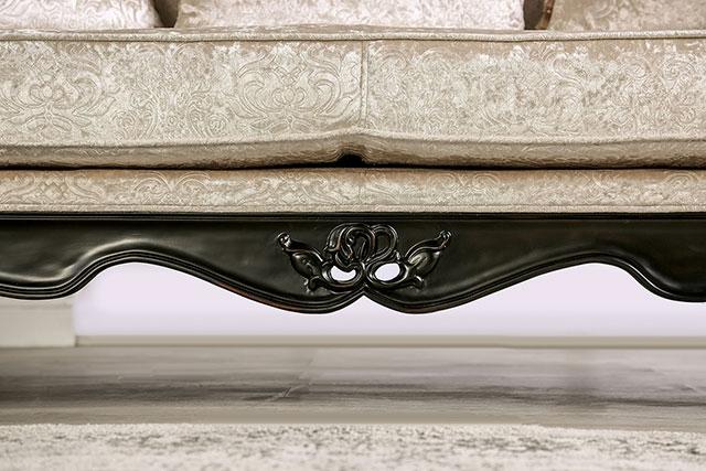 Acapulco White & Espresso Sofa - Casa Morelos / Coahuila Furniture (Oklahoma City, OK)
