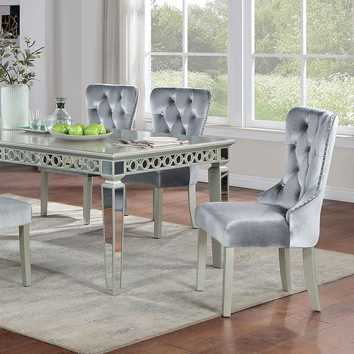 ADALIA Dining Table, Silver - Casa Morelos / Coahuila Furniture (Oklahoma City, OK)