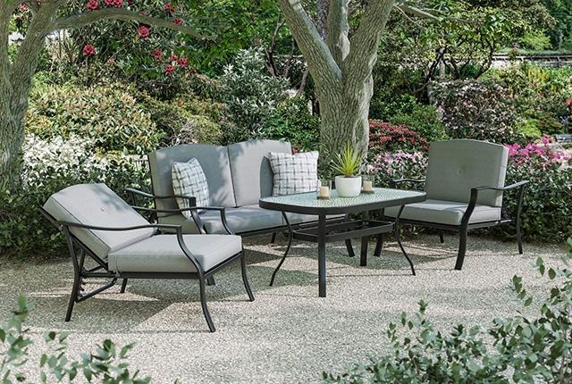 Adele 5 Pc. Conversation Set w/ Adjustable Chairs - Casa Morelos / Coahuila Furniture (Oklahoma City, OK)