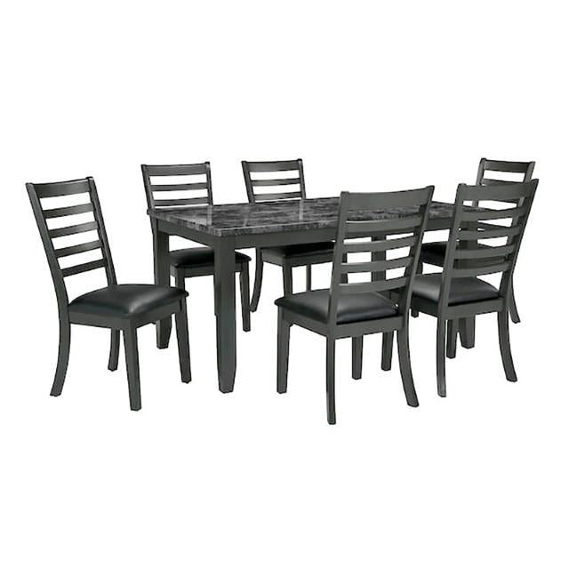 Adia 7 Pc Dinning Table Set Grey & Brown - Casa Morelos / Coahuila Furniture (Oklahoma City, OK)