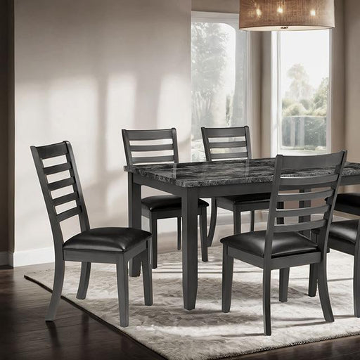 Adia 7 Pc Dinning Table Set Grey & Brown - Casa Morelos / Coahuila Furniture (Oklahoma City, OK)