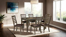 Adia 7 Pc Dinning Table Set Grey & Brown - Casa Morelos / Coahuila Furniture (Oklahoma City, OK)