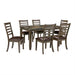 Adia 7 Pc Dinning Table Set Grey & Brown - Casa Morelos / Coahuila Furniture (Oklahoma City, OK)