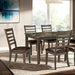 Adia 7 Pc Dinning Table Set Grey & Brown - Casa Morelos / Coahuila Furniture (Oklahoma City, OK)