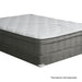 AFTON White/Gray 12" Euro Box Pocket Coil, Cal.King, E king, Full, & Queen - Casa Morelos / Coahuila Furniture (Oklahoma City, OK)