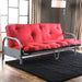 Aksel Black/Red Futon Mattress, Black, Red & Gray - Casa Morelos / Coahuila Furniture (Oklahoma City, OK)