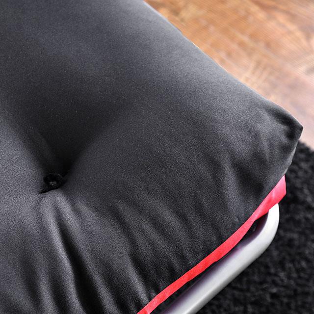 Aksel Black/Red Futon Mattress, Black, Red & Gray - Casa Morelos / Coahuila Furniture (Oklahoma City, OK)