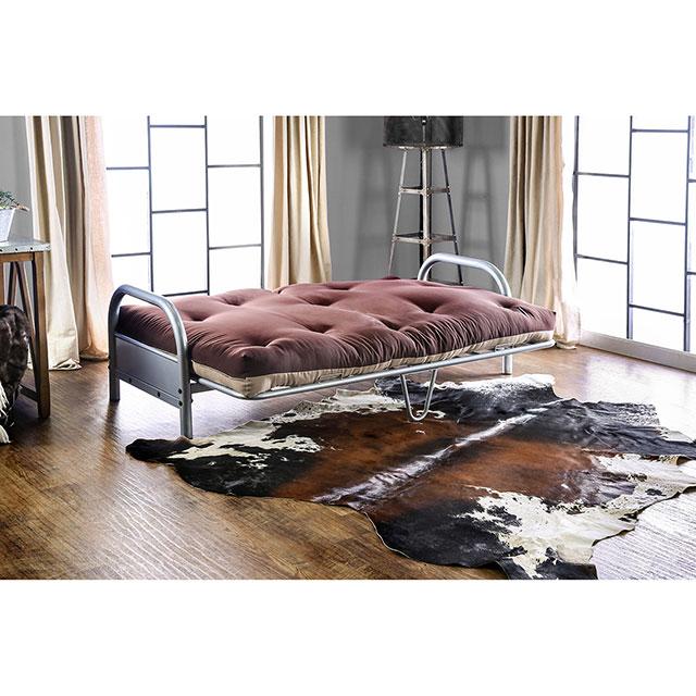 Aksel Black/Red Futon Mattress, Black, Red & Gray - Casa Morelos / Coahuila Furniture (Oklahoma City, OK)
