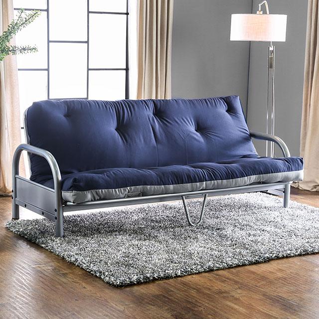 Aksel Black/Red Futon Mattress, Black, Red & Gray - Casa Morelos / Coahuila Furniture (Oklahoma City, OK)