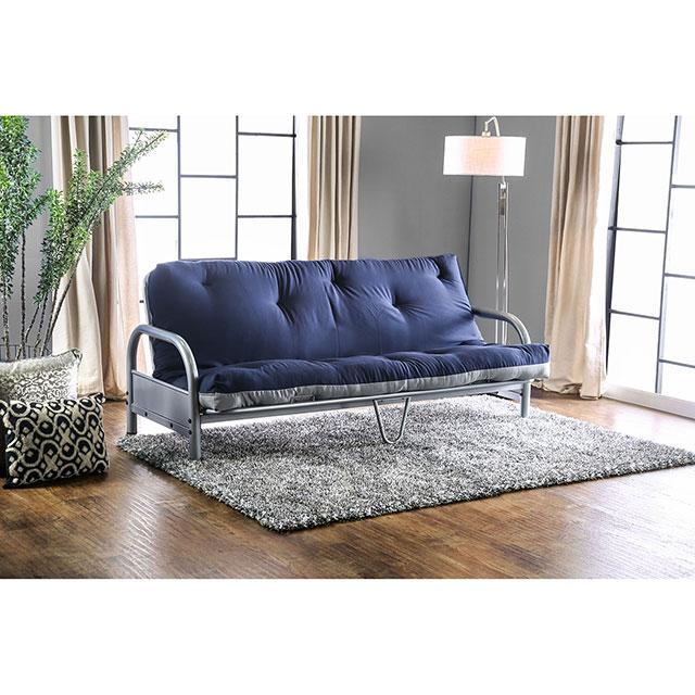 Aksel Black/Red Futon Mattress, Black, Red & Gray - Casa Morelos / Coahuila Furniture (Oklahoma City, OK)
