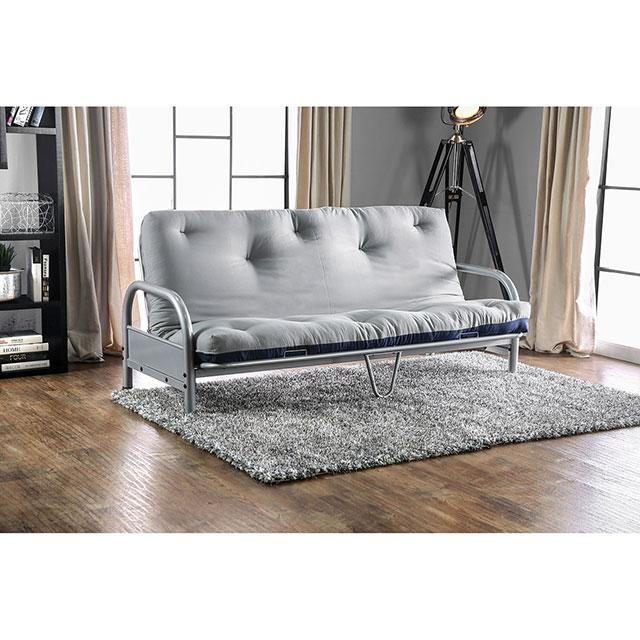 Aksel Black/Red Futon Mattress, Black, Red & Gray - Casa Morelos / Coahuila Furniture (Oklahoma City, OK)
