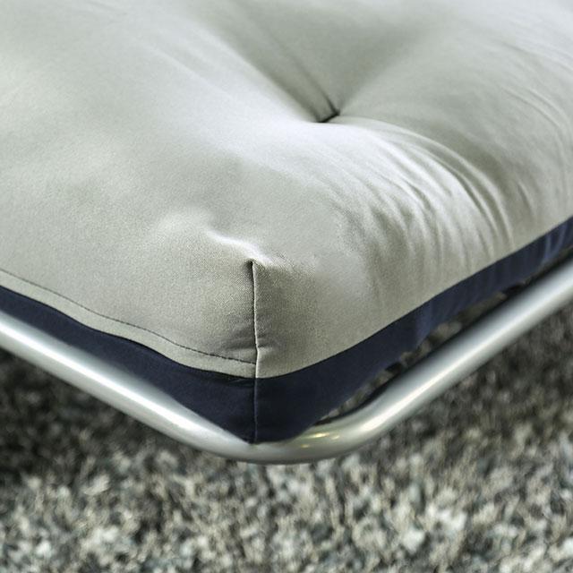 Aksel Black/Red Futon Mattress, Black, Red & Gray - Casa Morelos / Coahuila Furniture (Oklahoma City, OK)