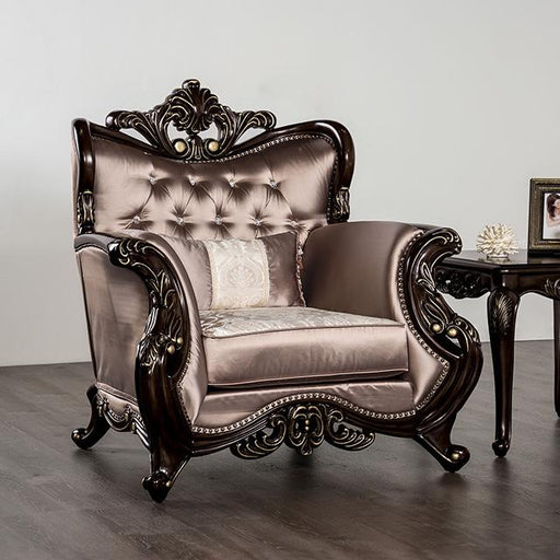Albacete Chair Cherry & Campage - Casa Morelos / Coahuila Furniture (Oklahoma City, OK)