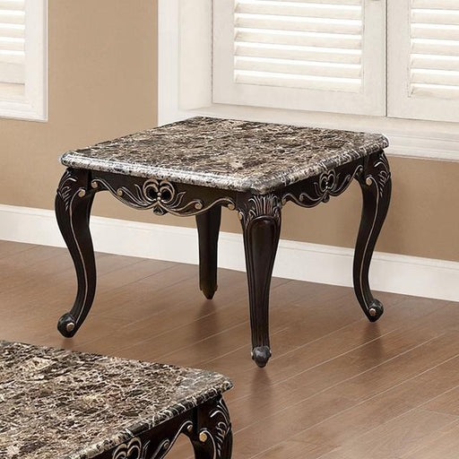 Albacete End Table Walnut & Campage - Casa Morelos / Coahuila Furniture (Oklahoma City, OK)