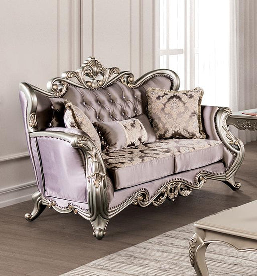 Albacete Loveseat Campage & Walnut - Casa Morelos / Coahuila Furniture (Oklahoma City, OK)