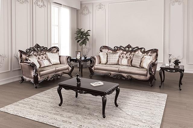Albacete Loveseat Campage & Walnut - Casa Morelos / Coahuila Furniture (Oklahoma City, OK)