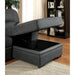 ALCESTER Brown & Gray Sectional w/ Sleeper, Ash - Casa Morelos / Coahuila Furniture (Oklahoma City, OK)
