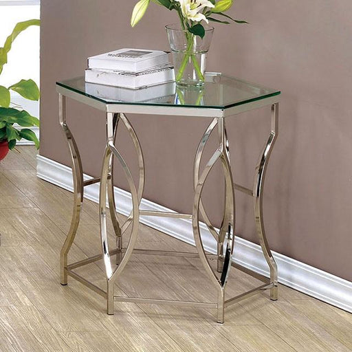ZOLA Chrome End Table - Casa Morelos / Coahuila Furniture (Oklahoma City, OK)
