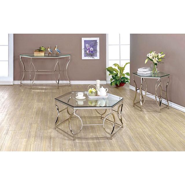 ZOLA Chrome End Table - Casa Morelos / Coahuila Furniture (Oklahoma City, OK)