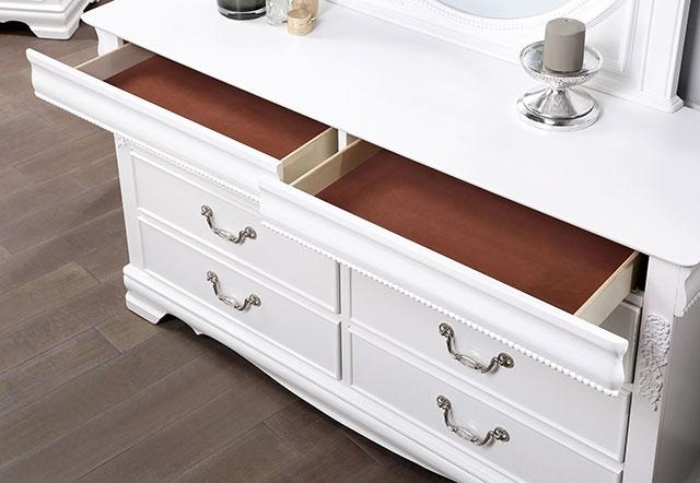 ALECIA Dresser, White - Casa Morelos / Coahuila Furniture (Oklahoma City, OK)